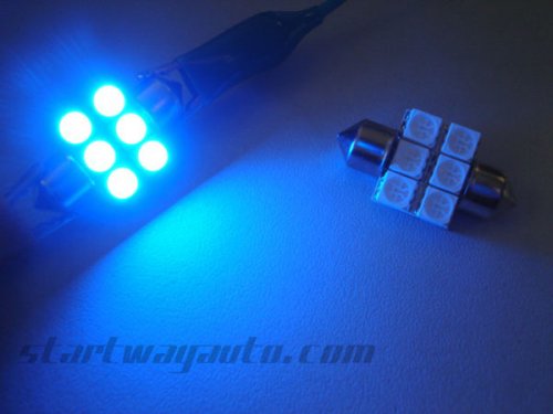 Festoon 6SMD5050 Three chip Auto LED Lights