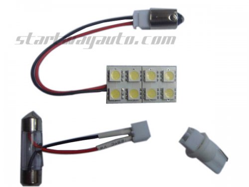 LED Dome Light 8pcs SMD 5050 Three chip