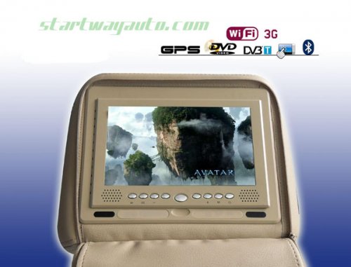 Car Headrest 7 Inch DVD