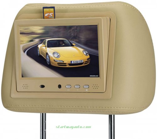 Car Headrest 7 Inch Monitor DVD