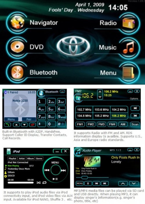 Opel Car DVD player